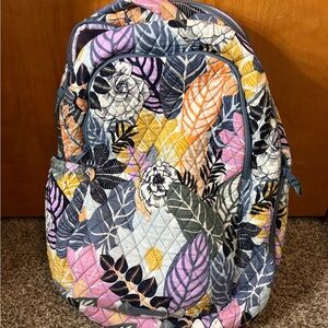 Quilted Floral Multi-Color Backpack